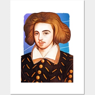 English Playwright Christopher Marlowe illustration Posters and Art